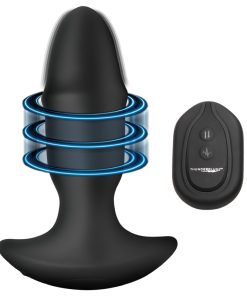 10X Sliding Ring Silicone Missile Plug with Remote