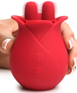 10X Fondle Massaging Rose Silicone Clit Stimulators