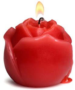 Flaming Rose Drip Candle