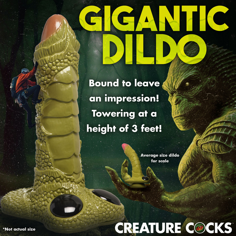 Scaly Swamp Monster 3 Foot Giant Dildo - Image 6