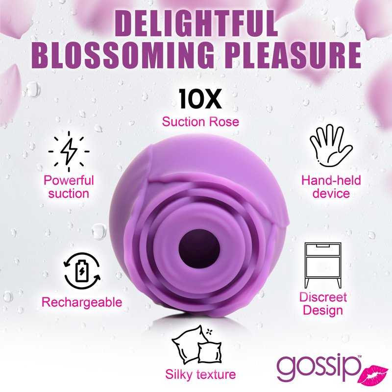 10X Rose Flirt Silicone Clitoral Stimulator - Image 5