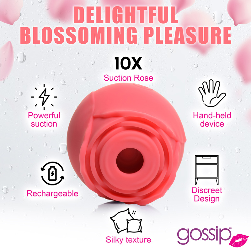 10X Rose Crave Silicone Clitoral Stimulator - Image 5