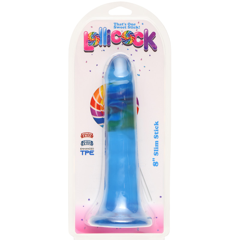 8 Inch Slim Stick Berry Ice Dildo - Image 3