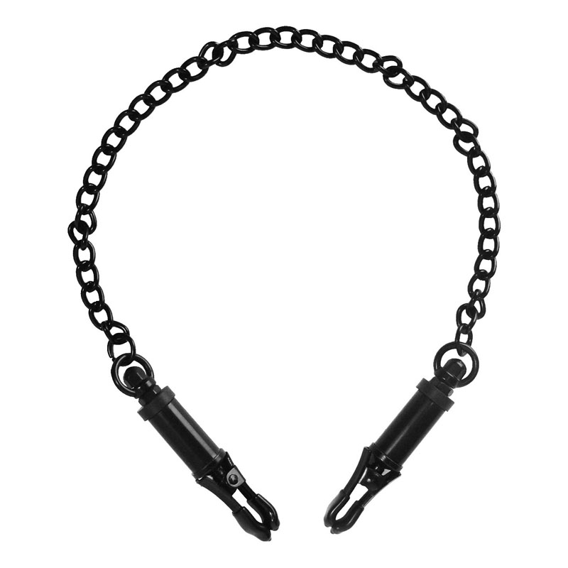 Black Deluxe Adjustable Nipple Clamps - Image 2