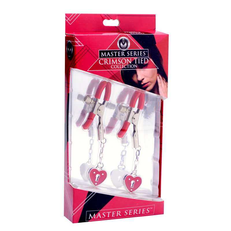 Captive Heart Padlock Nipple Clamps - Image 4