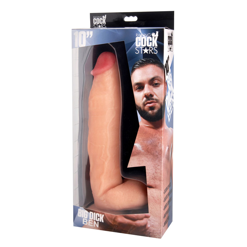 Raging Cockstars Big Dick Ben 10 Inch Realistic Dildo - Image 6