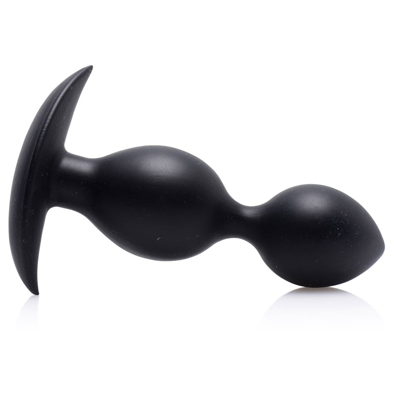 Orbs Steel Weighted Duotone Silicone Anal Plug - Image 2