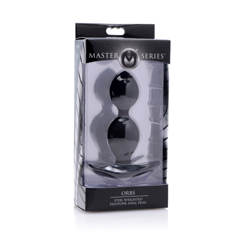 Orbs Steel Weighted Duotone Silicone Anal Plug - Image 4