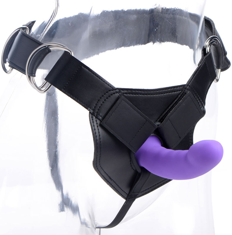 Flaunt Strap On with Purple Silicone Dildo - Image 2