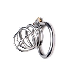 The Pen Deluxe Stainless Steel Locking Chastity Cage