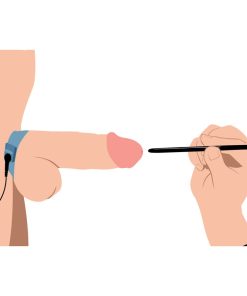 Amplifier Cock and Ball Strap with Penis eStim