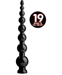 Hosed 19 Inch Graduated Bead Anal Snake