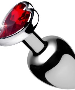 Red Heart Gem Anal Plug- Large