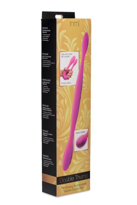 Double Thump 7x Rechargeable Silicone Double Dildo - Image 8