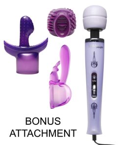 Turbo Purple Pleasure Wand Kit with Free Attachment
