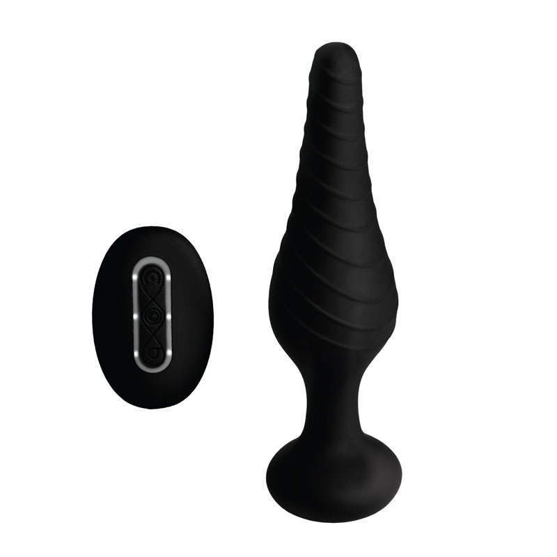 Silicone Vibrating Anal Plug With Remote Control - Image 4