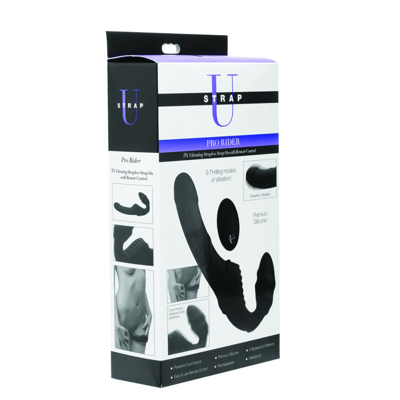 Pro Rider 9X Vibrating Silicone Strapless Strap On with Remote Control - Image 11