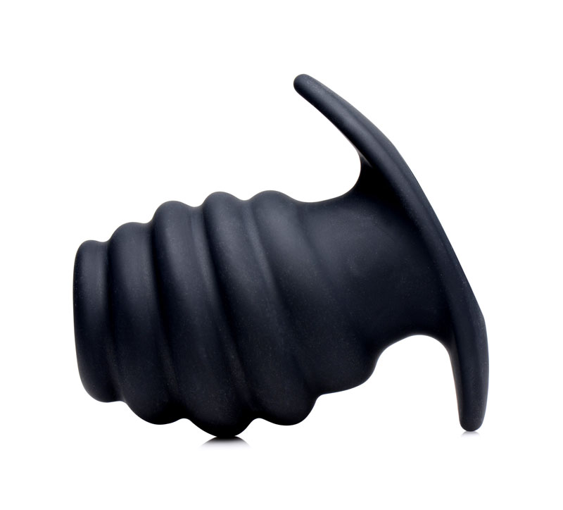 Hive Ass Tunnel Silicone Ribbed Hollow Anal Plug - Medium - Image 3
