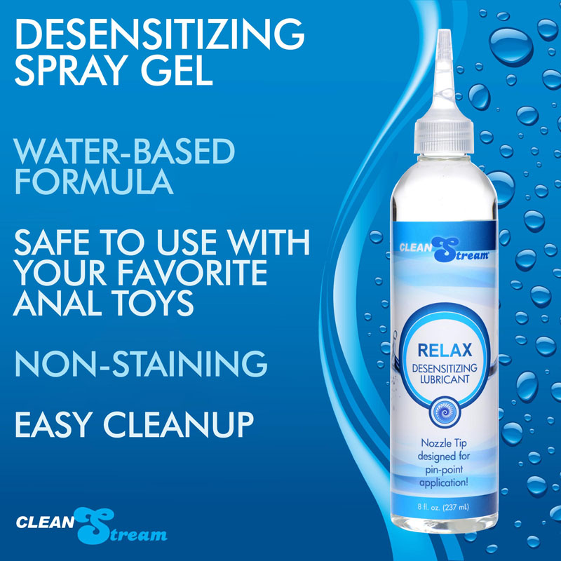 Relax Desensitizing Lubricant With Nozzle Tip - 8 oz. - Image 4