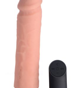 Big Shot Vibrating Remote Control Silicone Dildo - 8 Inch
