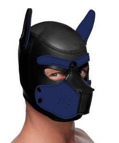 Spike Neoprene Puppy Hood - Blue