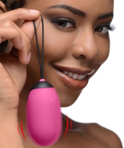 XL Silicone Vibrating Egg - Pink