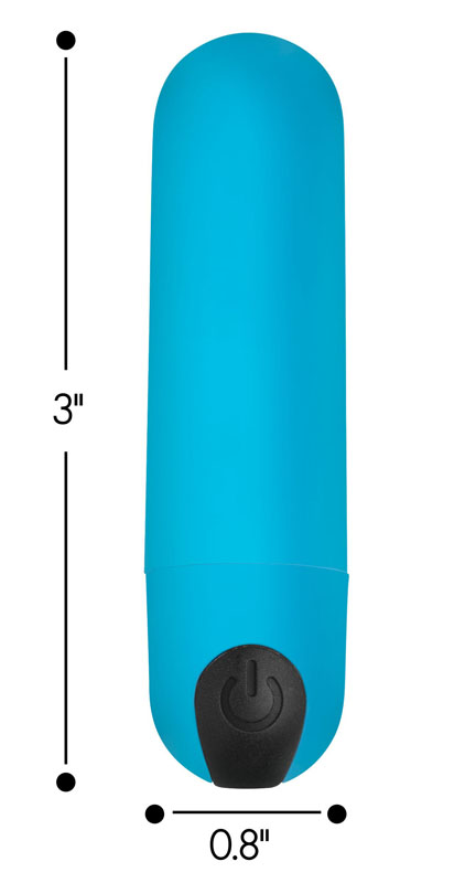 Vibrating Bullet with Remote Control - Blue - Image 2
