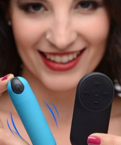 Vibrating Bullet with Remote Control - Blue