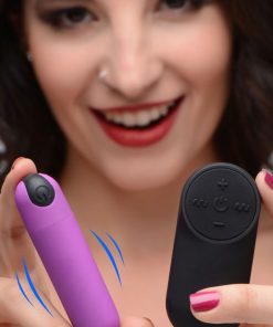 Vibrating Bullet with Remote Control - Purple