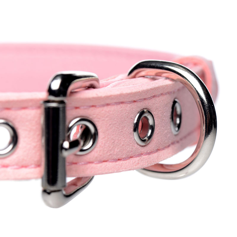 Sugar Kitty Cat Bell Collar - Pink/Silver - Image 3