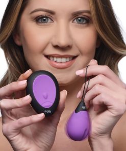 10X Silicone Vibrating Egg - Purple