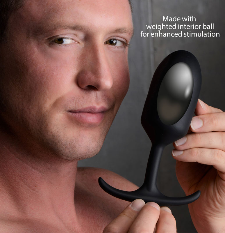 Premium Silicone Weighted Anal Plug - XL - Image 4