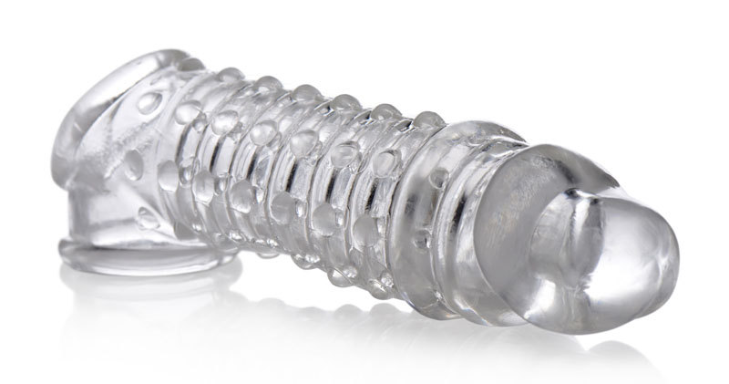1.5 Inch Penis Enhancer Sleeve - Clear - Image 4