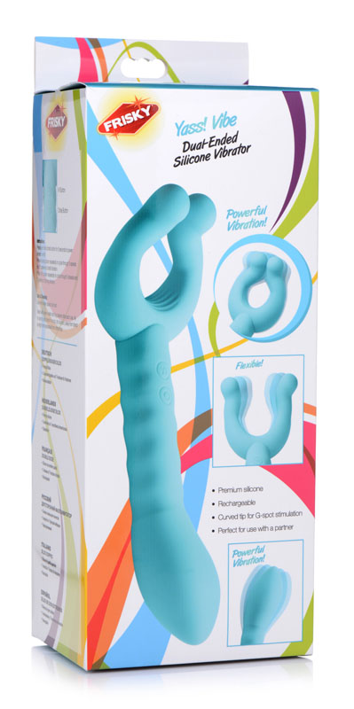 Yass! Vibe Dual-Ended Silicone Vibrator - Image 12