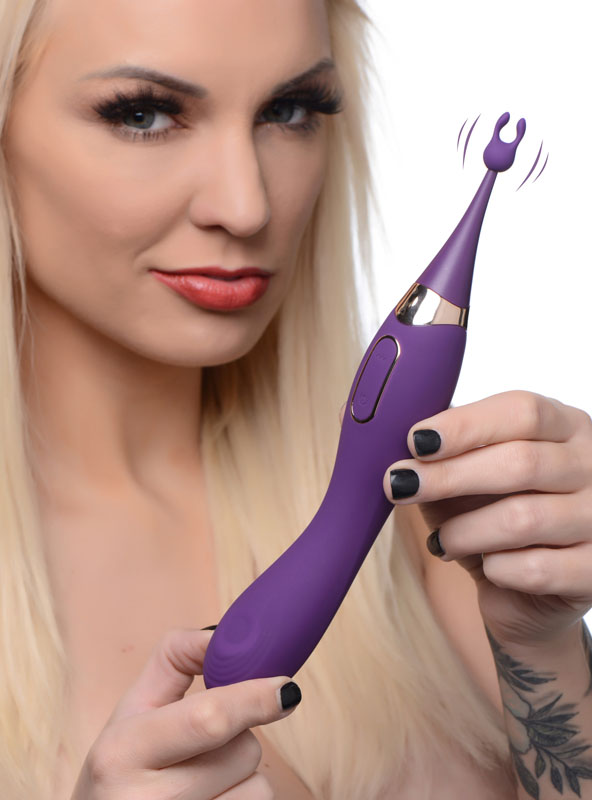 Pulsing G-spot Pinpoint Silicone Vibrator with Attachments - Image 3