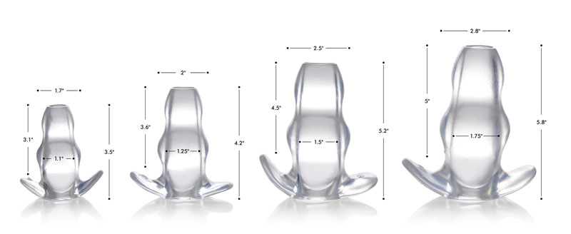 Clear View Hollow Anal Plug - XL - Image 3