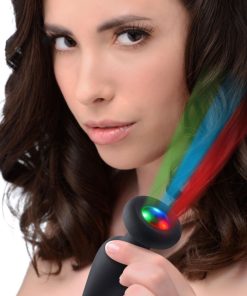 Light Up Silicone Anal Plug - Small