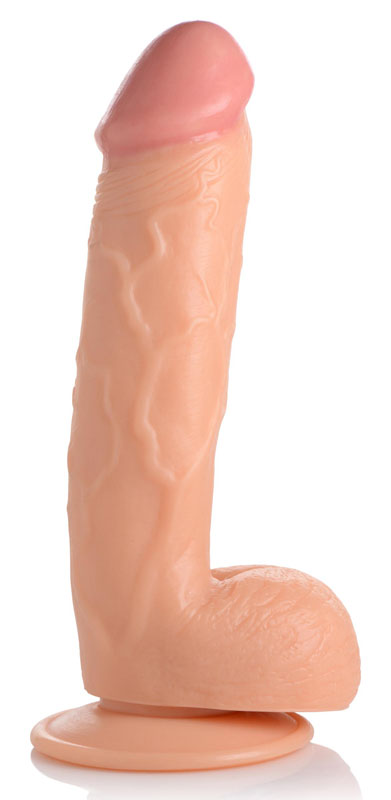 8.25 Inch Dildo with Balls - Light - Image 4