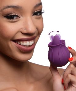 Bloomgasm Wild Violet 10X Silicone Clit Licking Stimulator - Purple