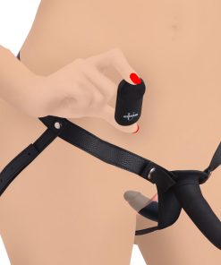 28X Power Pegger Beginner Vibrating Double Dildo with Harness and Remote