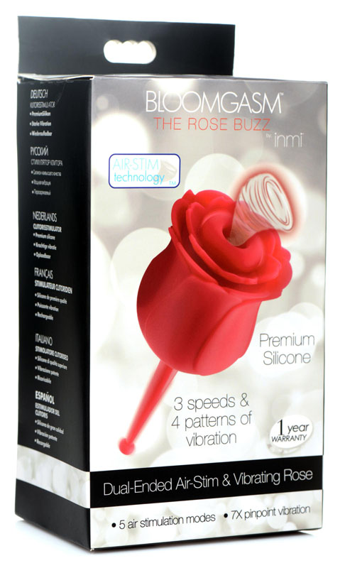 Bloomgasm Rose Buzz 7X Silicone Clit Stimulator and Vibrator - Image 9