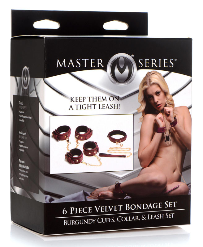 6 Piece Velvet Bondage Set - Image 13