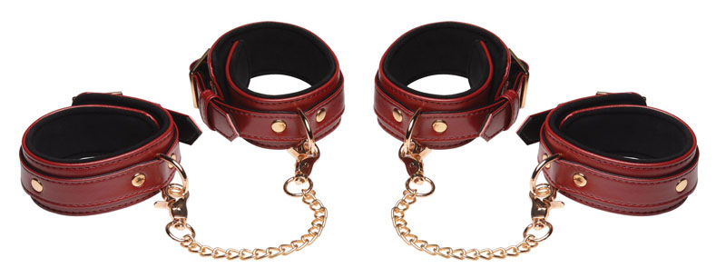 6 Piece Burgundy Bondage Set - Image 11