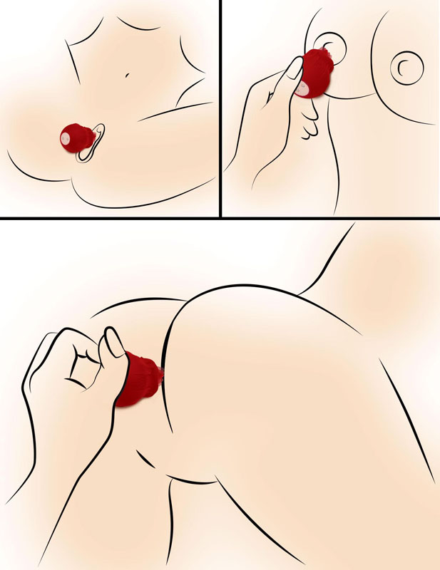 Bloomgasm Wild Violet 10X Silicone Clit Licking Stimulator - Red - Image 2