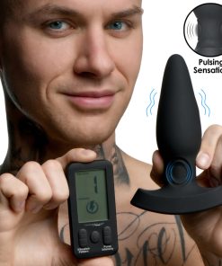 25X Pulsing and Vibrating Silicone Plug with Remote