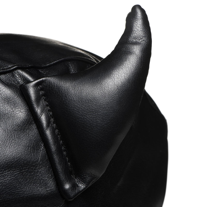 Fetish Hood with Horns - Image 3