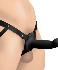 2 Inch Erection Smooth Silicone Penis Sheath - Black