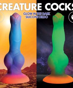 Space Cock Glow-in-the-Dark Silicone Alien Dildo