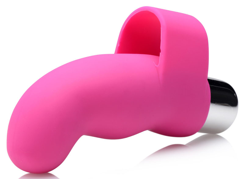 G-Thrill Silicone Finger Vibe - Magenta - Image 3