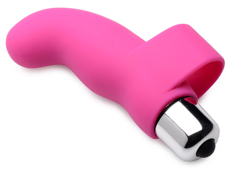 G-Thrill Silicone Finger Vibe - Magenta - Image 4